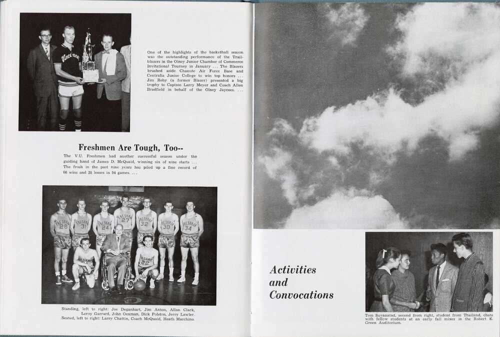 1959 Yearbook, Athletics, Activities.