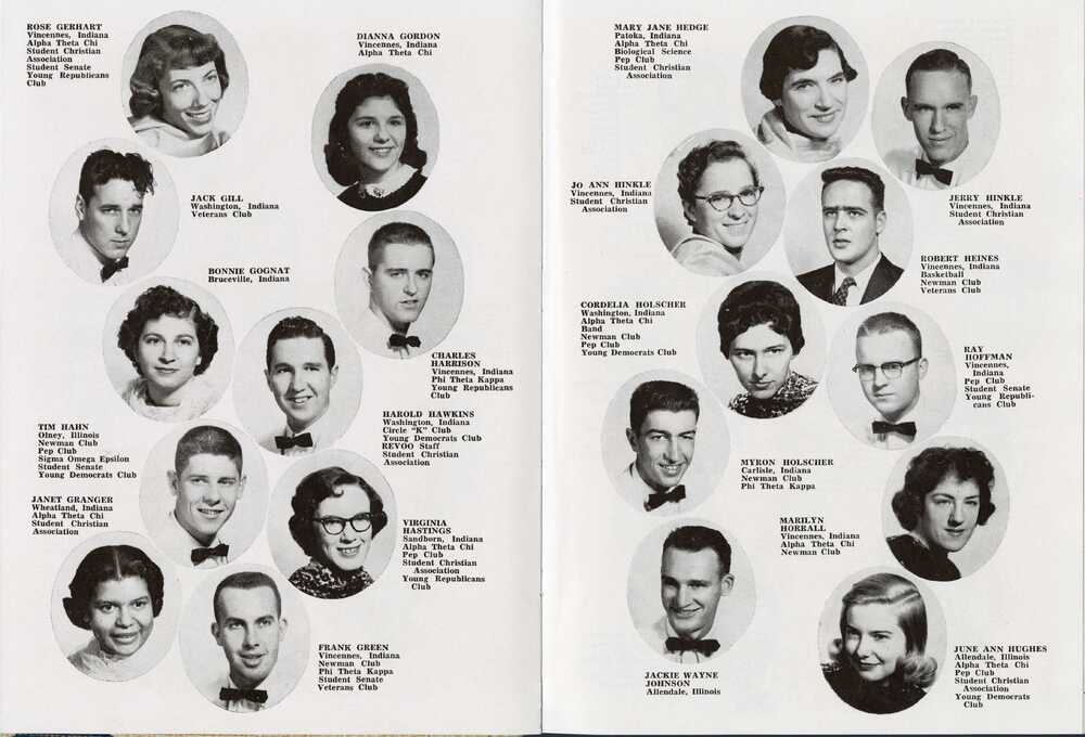 1958 Yearbook, Seniors.