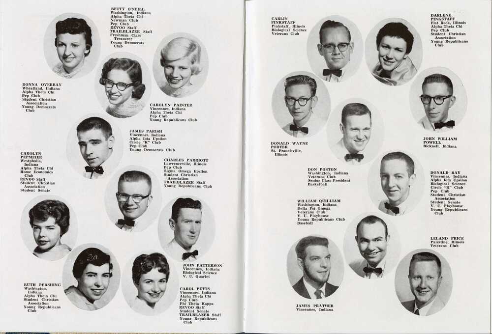 1958 Yearbook, Seniors.