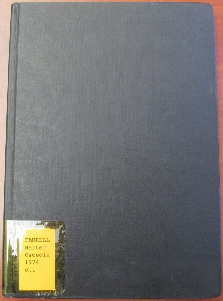 This book is titled "Osceola's Head" by Walter Harter. This is a dark blue cover with no text.